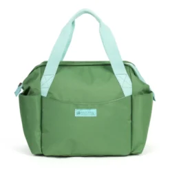 Lunch bag isotherme à doublure étanche vert 7L