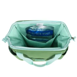 Lunch bag isotherme à doublure étanche vert 7L