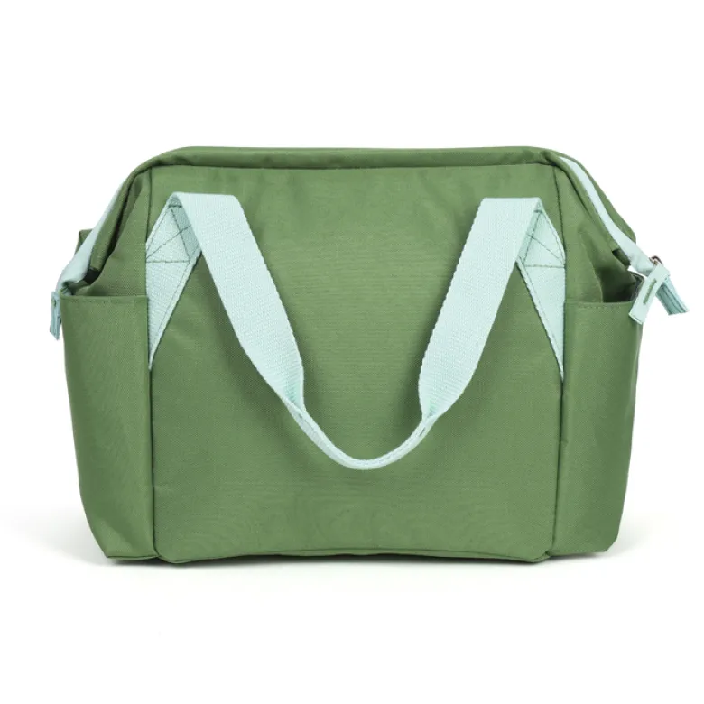 Lunch bag isotherme à doublure étanche vert 7L