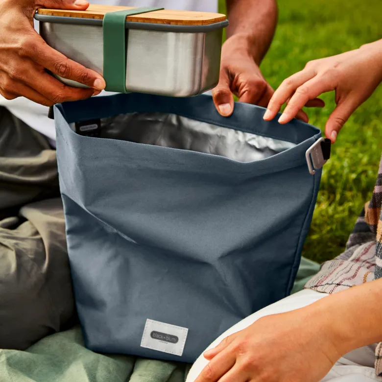 Lunch bag isotherme- gris-6,7l-étanche-eco-responsable