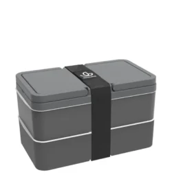 Lunchbox avec poignées - gris