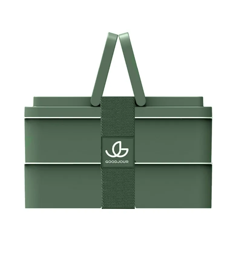 Lunchbox avec poignées - vert