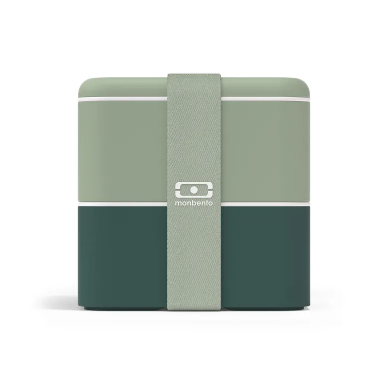 Lunch box carrée 2x850ml vert