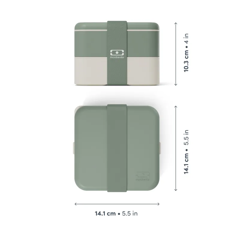 Lunch box compartimentée 1l vert
