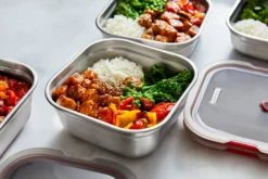 Lunch box multifonction carré petit - 1100ml 110