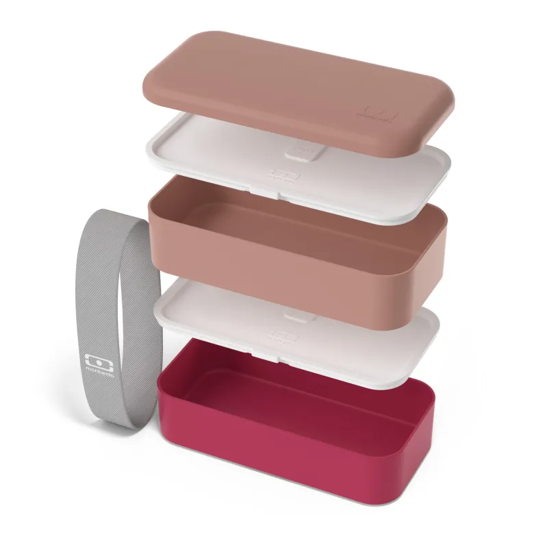 Lunch box rectangle 2x500ml rose magenta