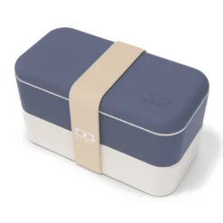 Lunch box rectangulaire 2x500ml bleu