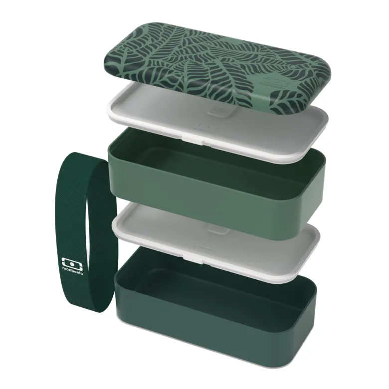 Lunch box rectangulaire 2x500ml jungle