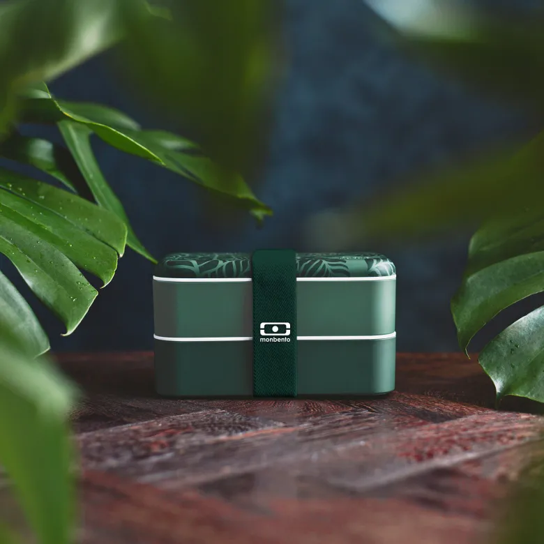 Lunch box rectangulaire 2x500ml jungle