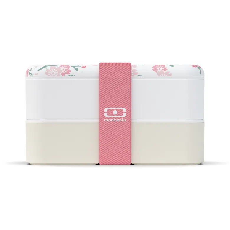 Lunch box rectangulaire 2x500ml sakura