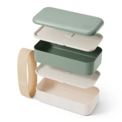 Lunch box rectangulaire 2x500ml vert
