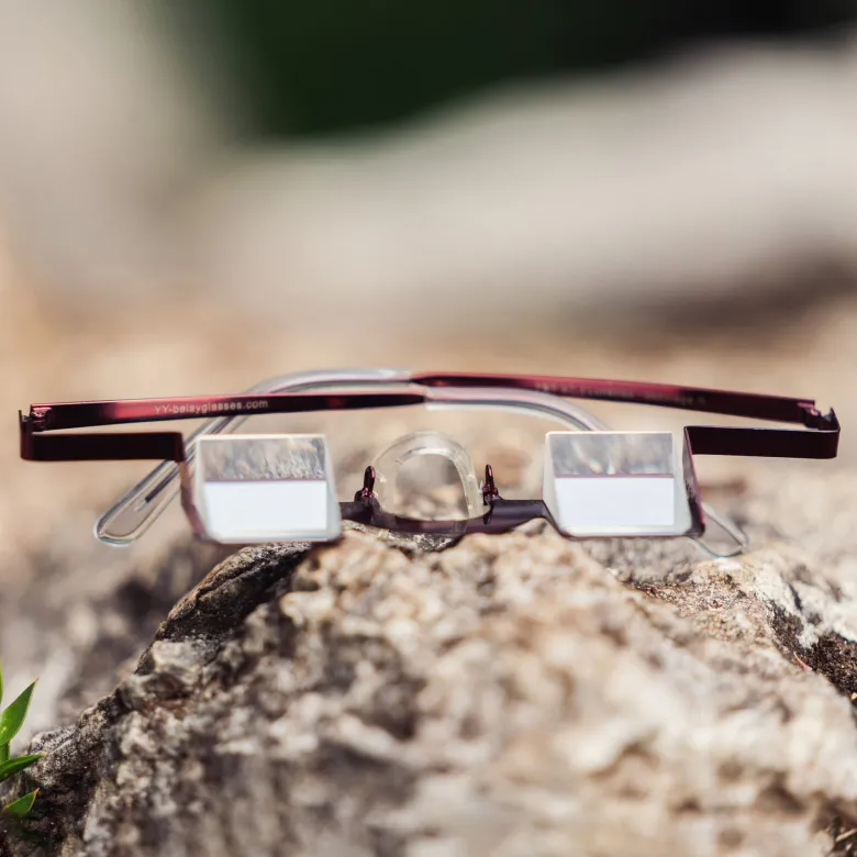 Lunettes d’assurage – confort cervical pour les grimpeurs – classic red Rouge