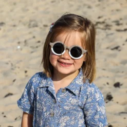 Lunettes de soleil enfants categorie 3 bicolore taupe hop'pop