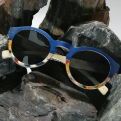 Lunettes femme bois clapton bleu