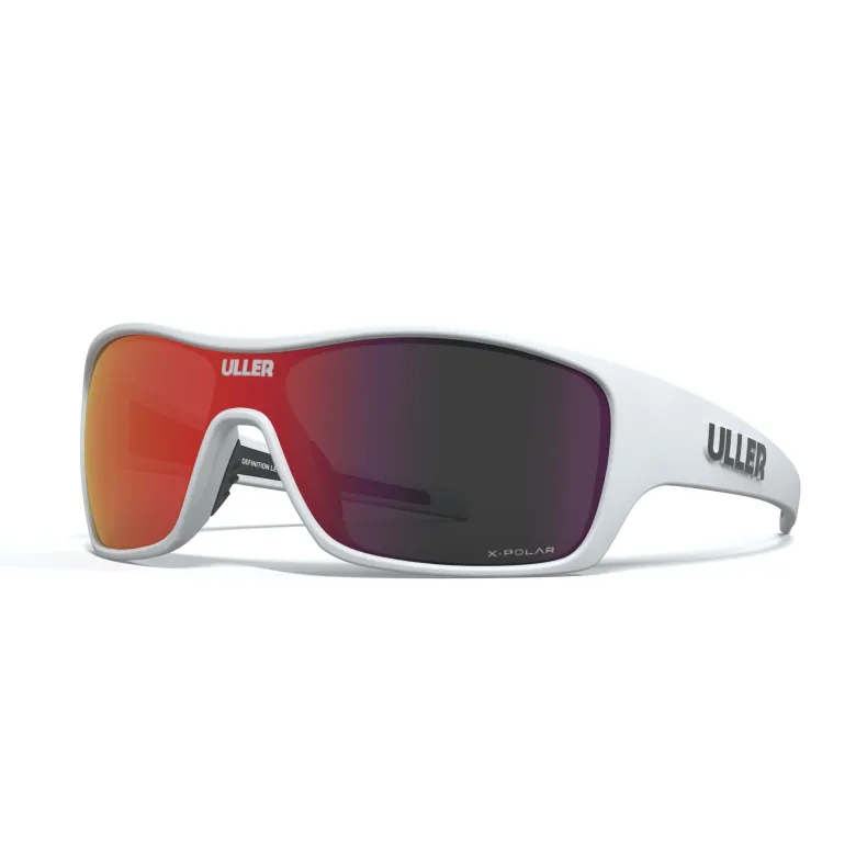 Lunettes sport unisexe uv400 running & cyclisme vulcano uller Rouge