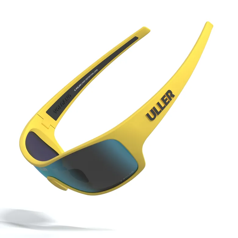 Lunettes sport unisexe uv400 running & cyclisme vulcano uller Jaune