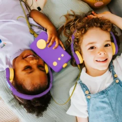 Lunii - casque audio violet - compatible avec ma fabrique à histoires - pour
