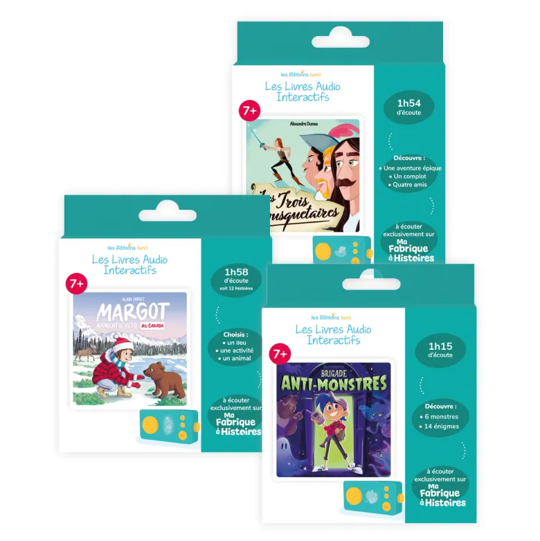 Lunii ? Pack 3 livres audio interactifs ? Pour conteuses ma fabrique à