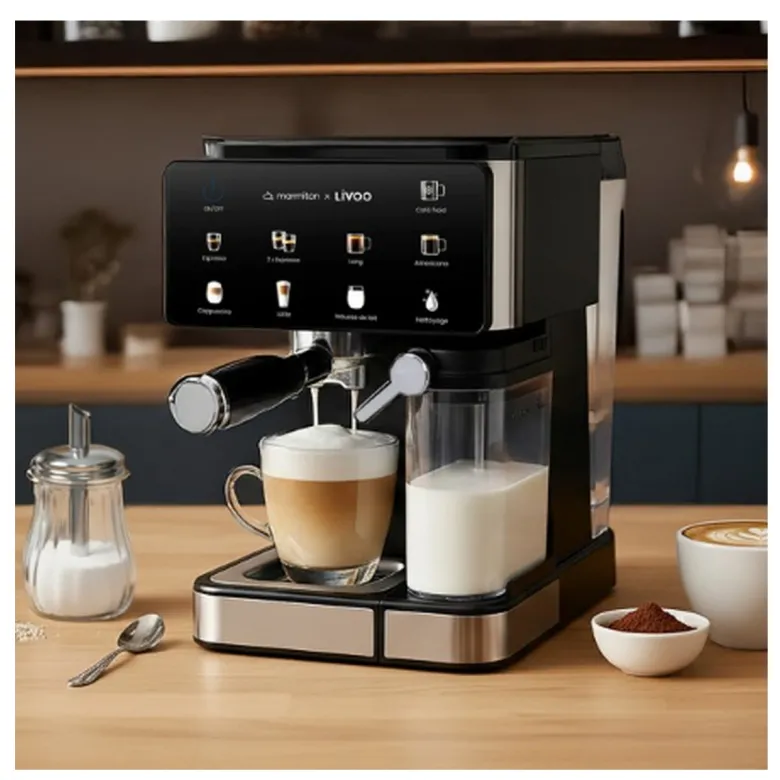 Machine à expresso 20 bars noir livoo dod222co