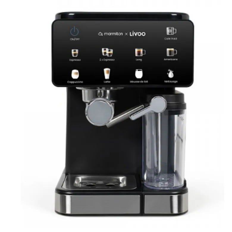 Machine à expresso 20 bars noir livoo dod222co