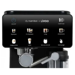 Machine à expresso 20 bars noir livoo dod222co