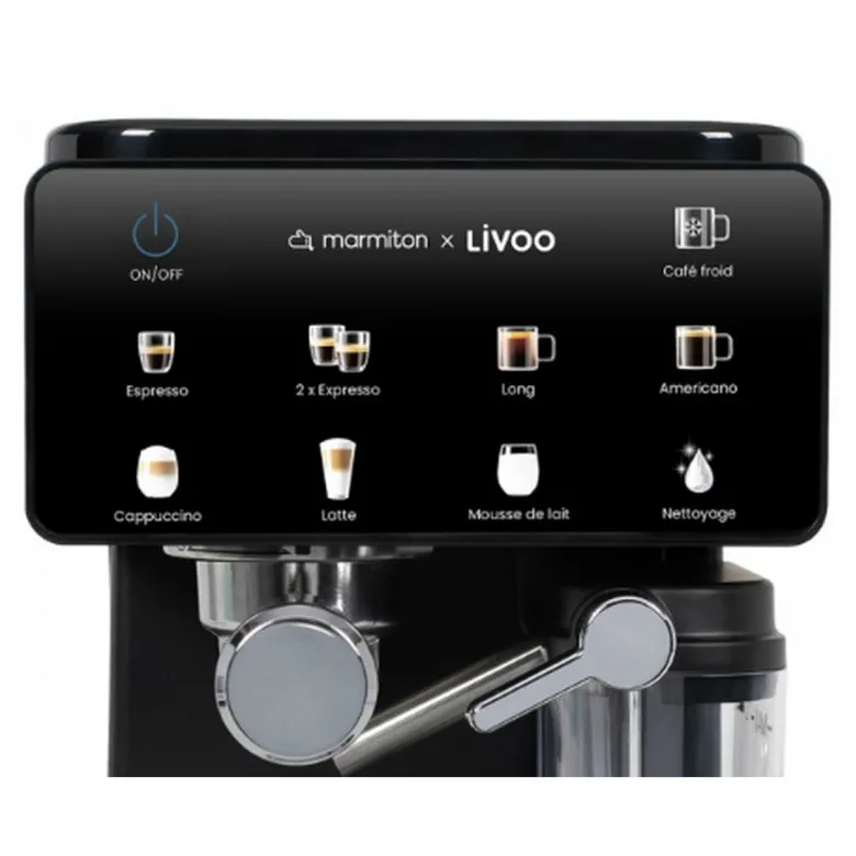 Machine à expresso 20 bars noir livoo dod222co