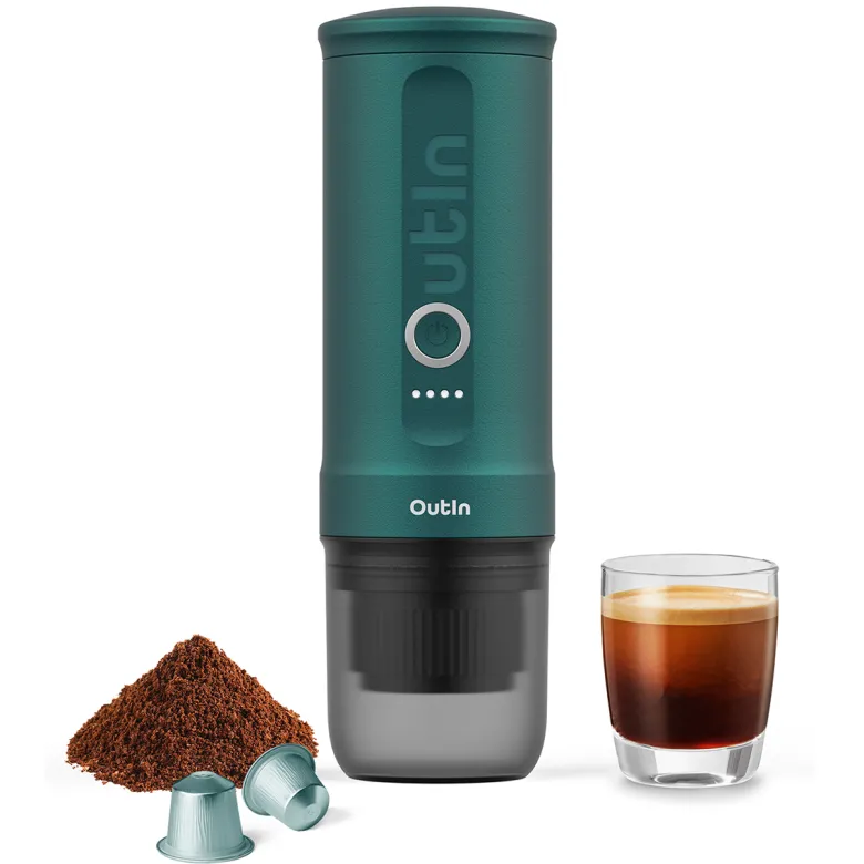 Machine à expresso portable sarcelle d'été outin otem-01-teal