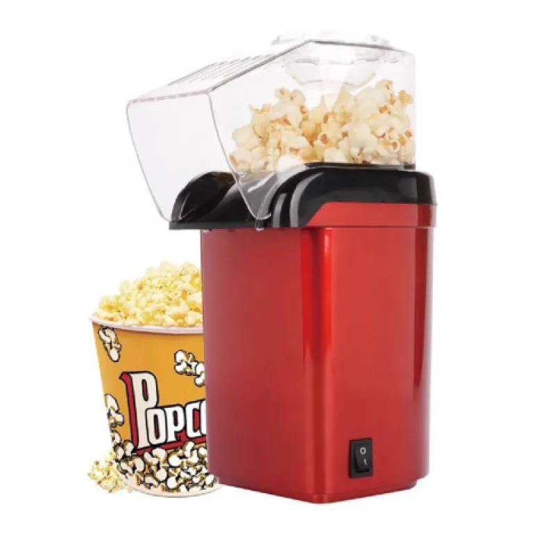 Machine à pop-corn rouge compacte 1100w