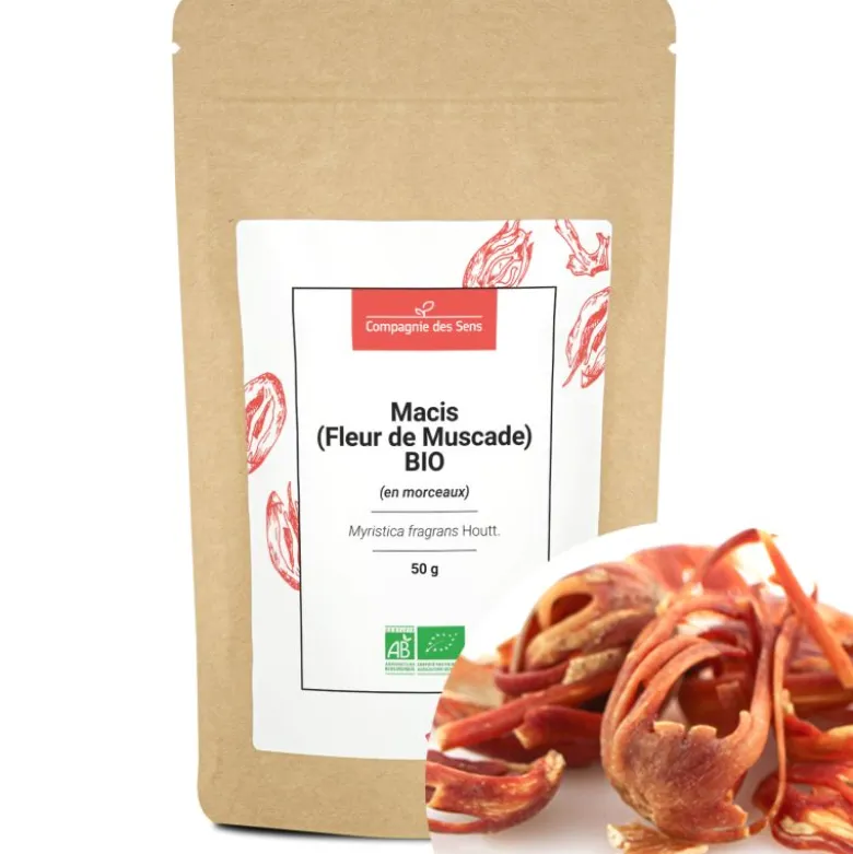 Macis (fleurs de muscade) bio - 50g - morceaux