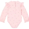 Maillot de bain manches longues 1 pièce à volants dreamy seashells (3-4 ans)