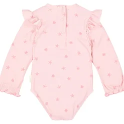Maillot de bain manches longues 1 pièce à volants dreamy seashells (3-4 ans)