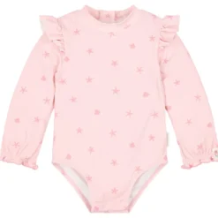 Maillot de bain manches longues 1 pièce à volants dreamy seashells (3-4 ans)