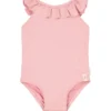 Maillot de bain 1 pièce à volants dreamy pink rose (3-4 ans)