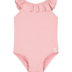 Maillot de bain 1 pièce à volants dreamy pink rose (3-4 ans)