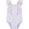 Maillot de bain 1 pièce à volants dreamy stripes (3-4 ans)