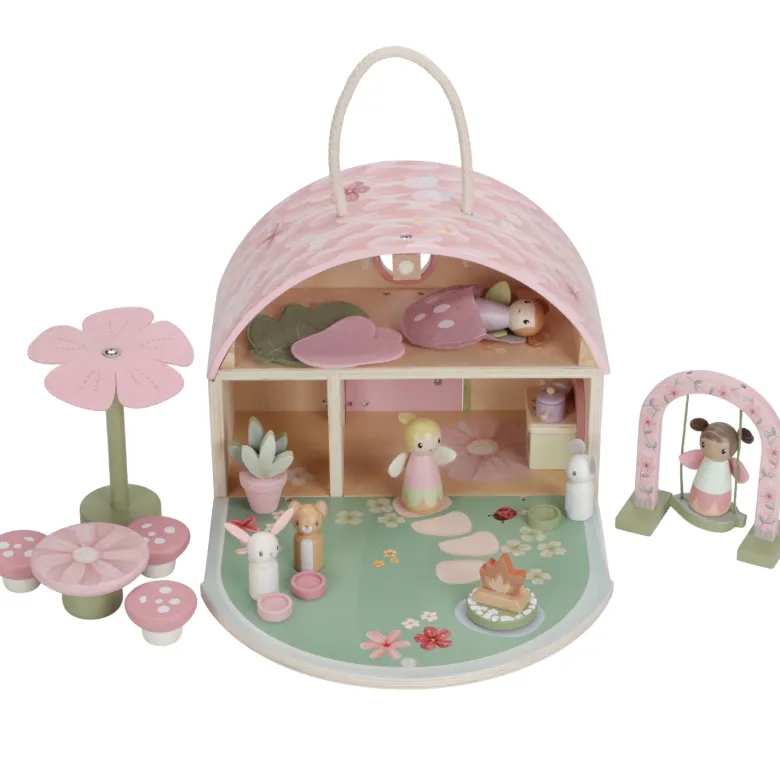 Maison de poupée en bois fsc fairy garden