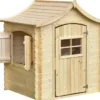 Maison en bois pour enfants avec plancher - 112x146xh152cm-1.1m2