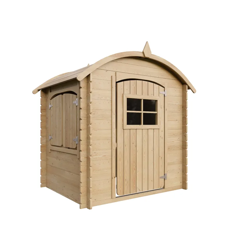 Maison en bois pour enfants avec plancher 112x146xh145cm 1.1m2