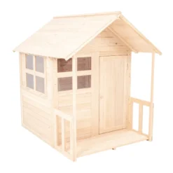 Maisonnette avec plancher et véranda
