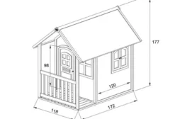 Maisonnette pour enfant en bois alex