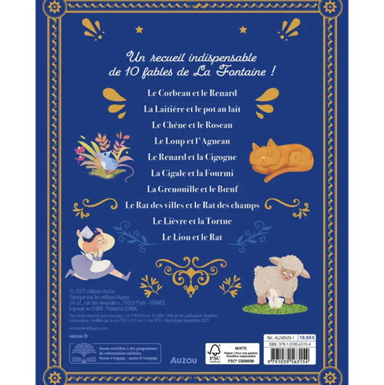 Ma jolie bibliothèque des fables de La Fontaine