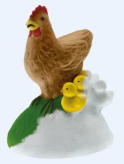 Mako moulage la poule et ses poussins
