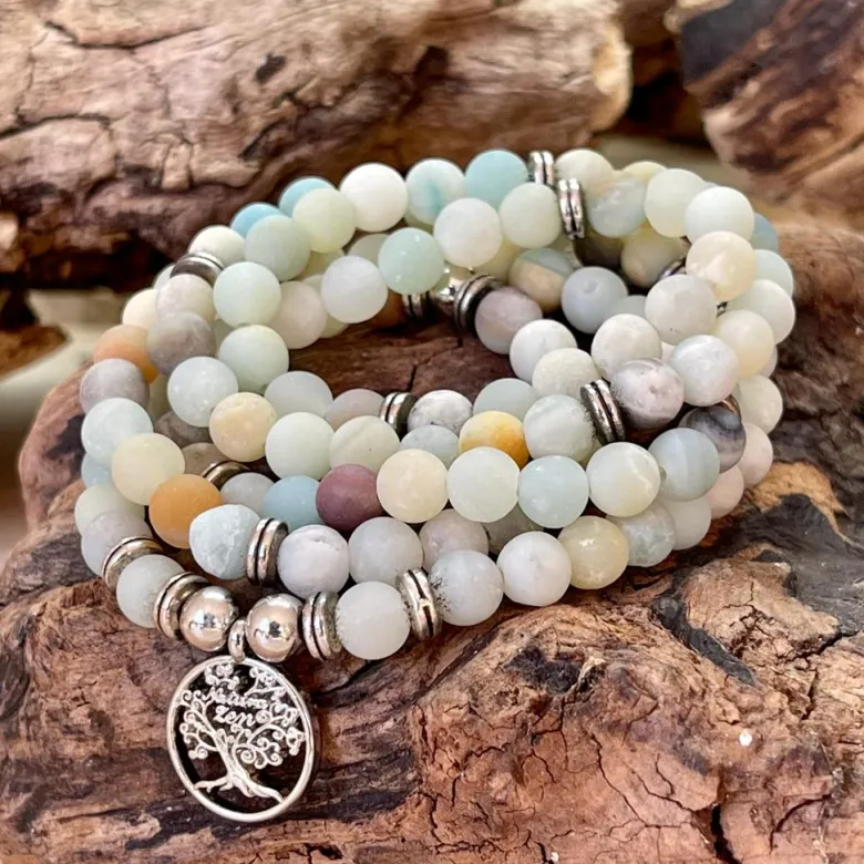 Mala en amazonite