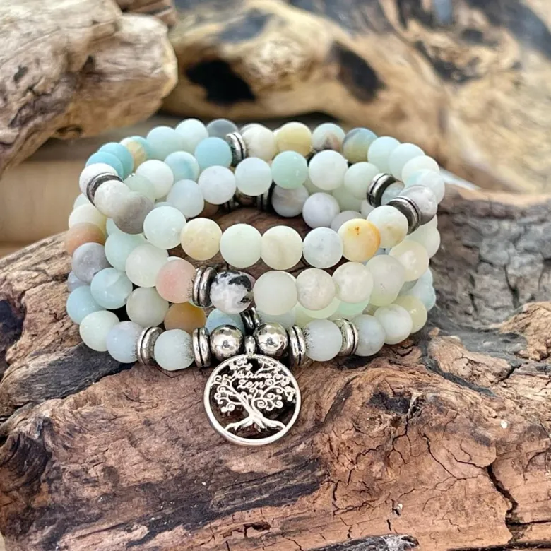Mala en amazonite