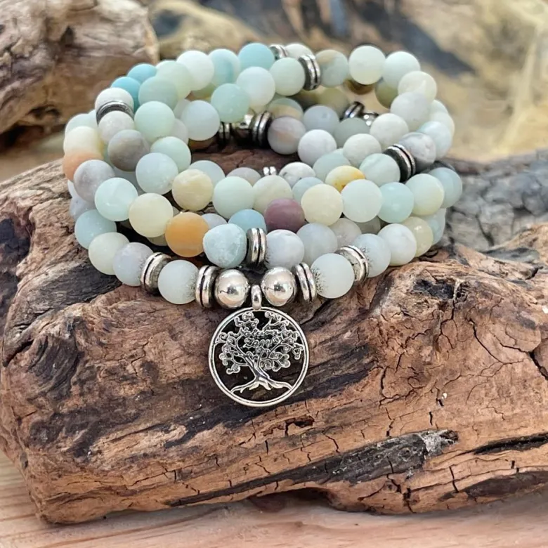 Mala en amazonite