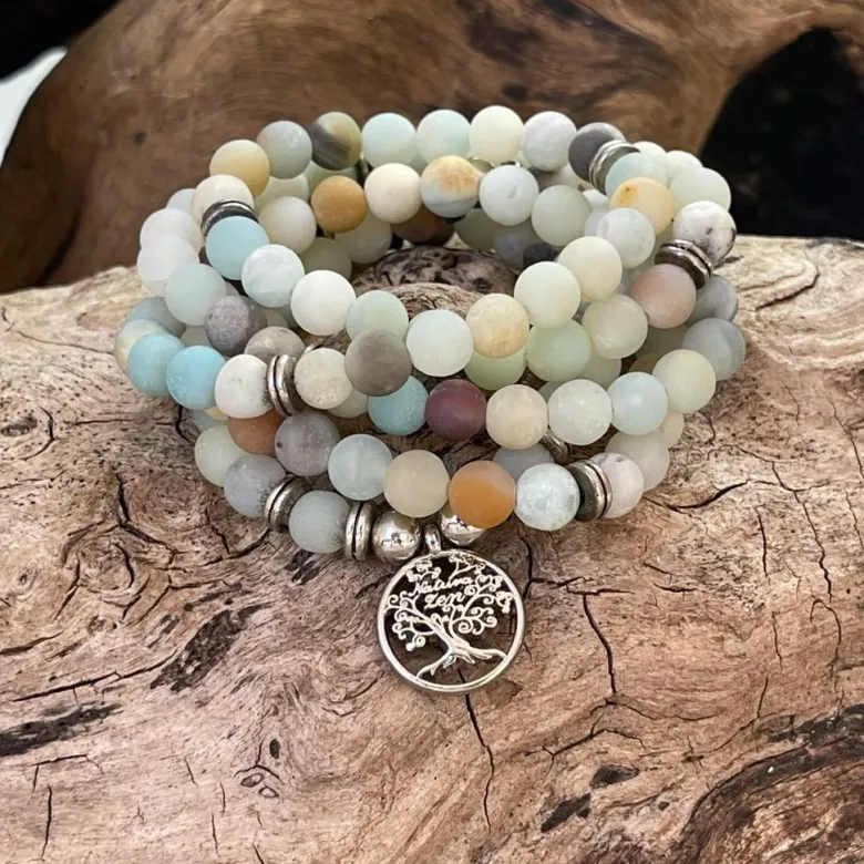 Mala en amazonite