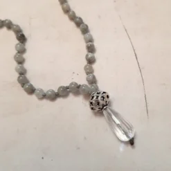 Mala labradorite cristal de roche