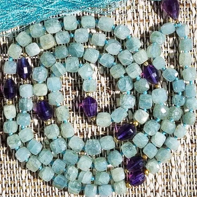 Mala yoga méditation amazonite cubiqueaa