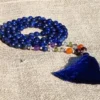 Mala yoga méditation lapislazuli facetté