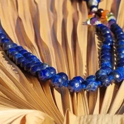 Mala yoga méditation lapislazuli facetté